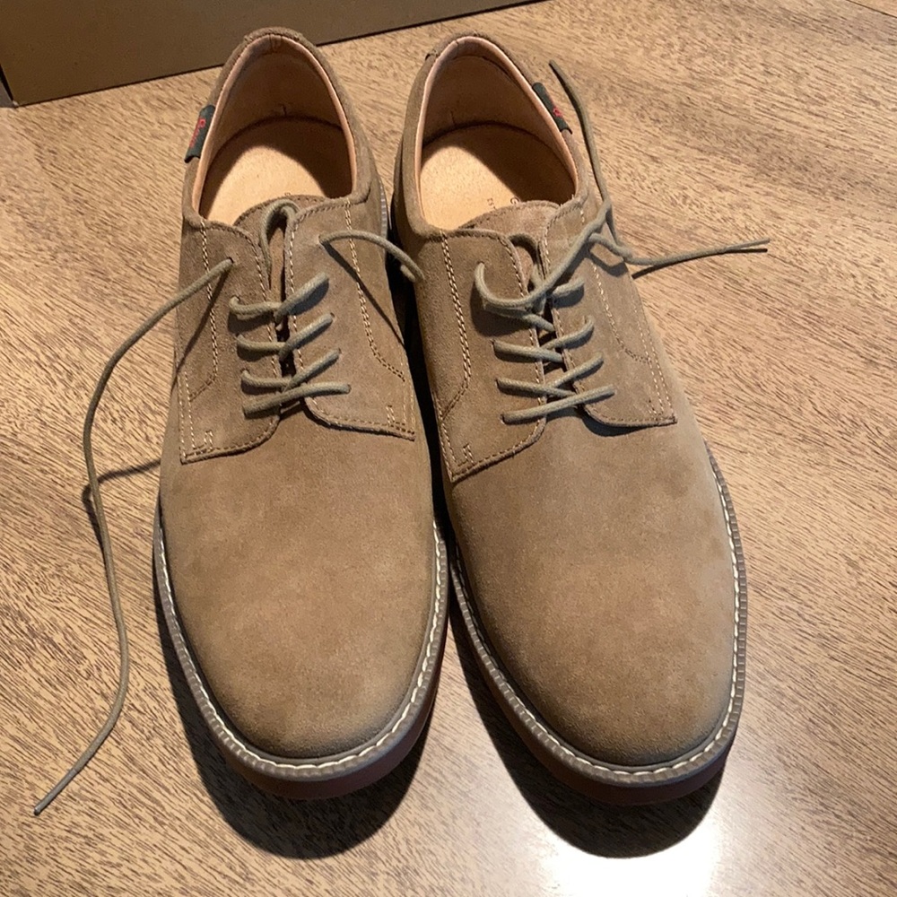 Bass Tan Suede Dress Shoes. Size 10.5 men’s.